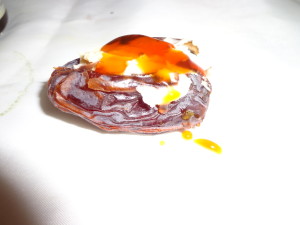 raw cashew butter and coconut nectar filled dates