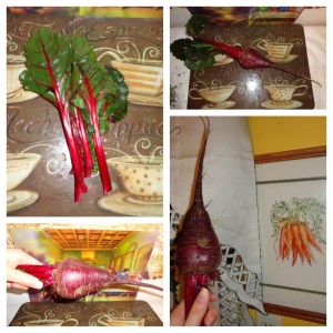 red beets collage