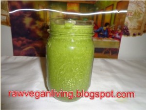 green coconut smoothie