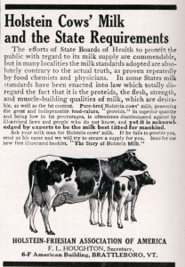 holstein's cow milk letter 