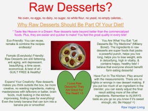 raw desserts