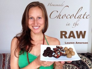 homemade chocolate in the raw book