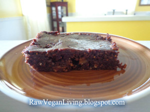raw vegan brownie