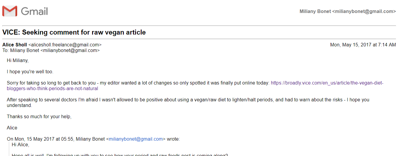 Gmail – VICE- Seeking comment for raw vegan article.clipular